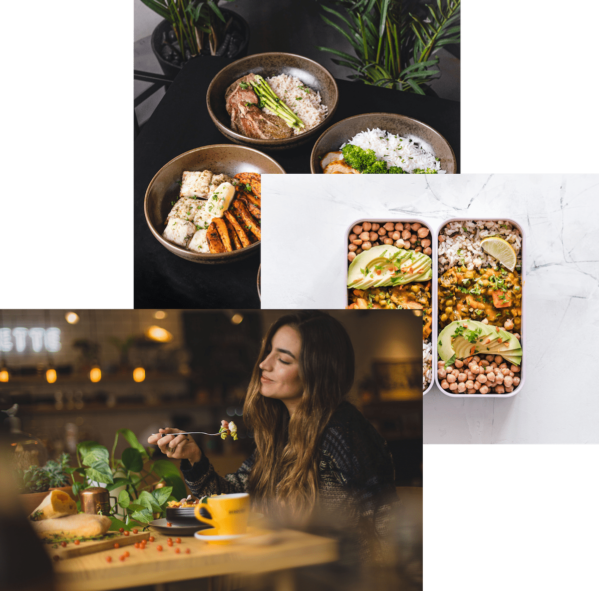 Women enjoying food